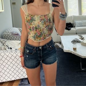 Elegant Floral Tank Top